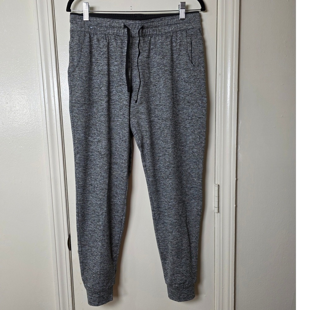 Kuhl Mens Joggers Gray Space Dye Athletic Sweatpants Medium Drawstring Pockets